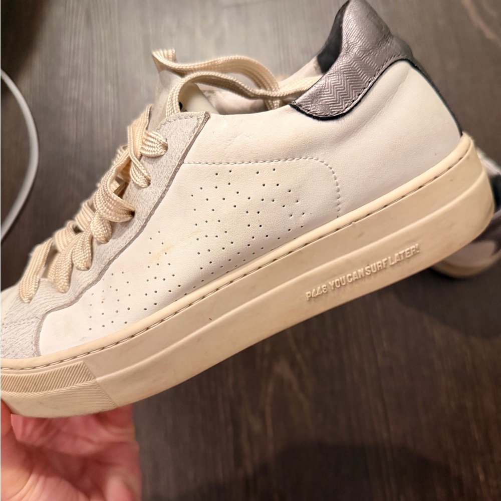 P448 Thea Chalk Platform Sneakers - Picture 5 of 11